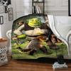 Shrek'S Forest Adventure Blanket Soft Throw Blanket For Home Bedroom Bed Sofa Travel Office Solid Christmas Blanket