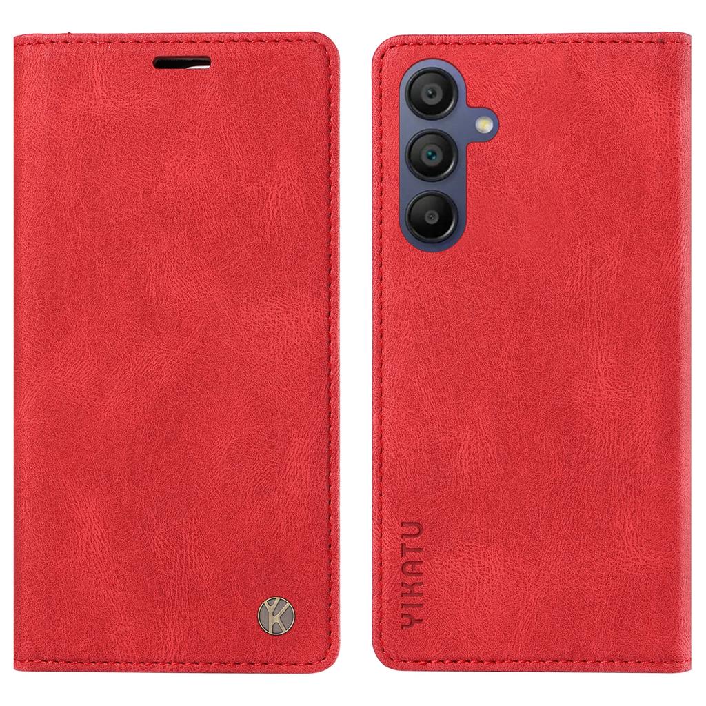 YIKATU YK-004 For Samsung Galaxy A26 5G/A16 5G/A16 4G Case Leather Skin-Touch Phone Cover Magnetic Auto-Absorbed