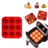 Family Gathering Baking Tool Non-stick Silicone Baking Molds for Cakes Cookies Candy 9-hole Square Cake Mold Round for Ice