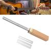 Guitar Fret Crowning File Mini Guitar Fret End Dressing File Wood Handle Luthier Repair Tool for Guitar Bass Ukulele Banjo