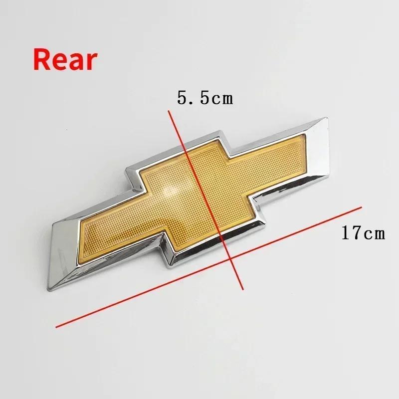 Car Front Grille Emblem for Chevrolet Captive Equinox Cruze Spark Camaro Aveo Silverado Malibu Sail Badge Rear Trunk Stickers