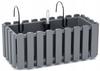 DDEF400W-S433 BALCONY BOX FLOWER POT 38cm WITH HANDLES ANTHRACITE moisture meter