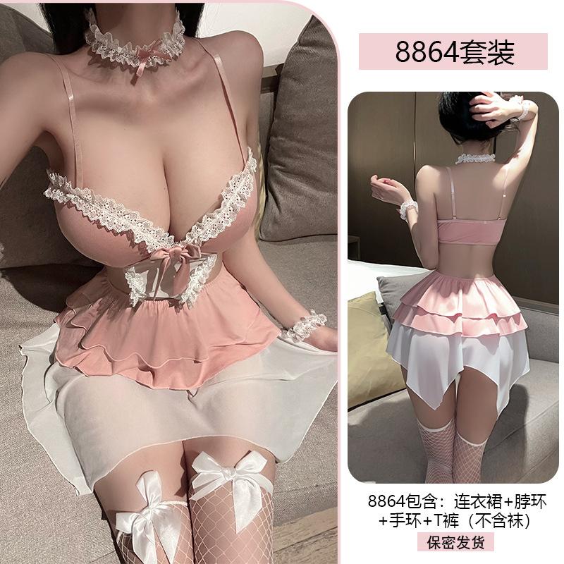 Original Maid Uniform, Seductive and Romantic Dress, Pure Desire Role-playing Maid Dress, Sexy Underwear Set 8864