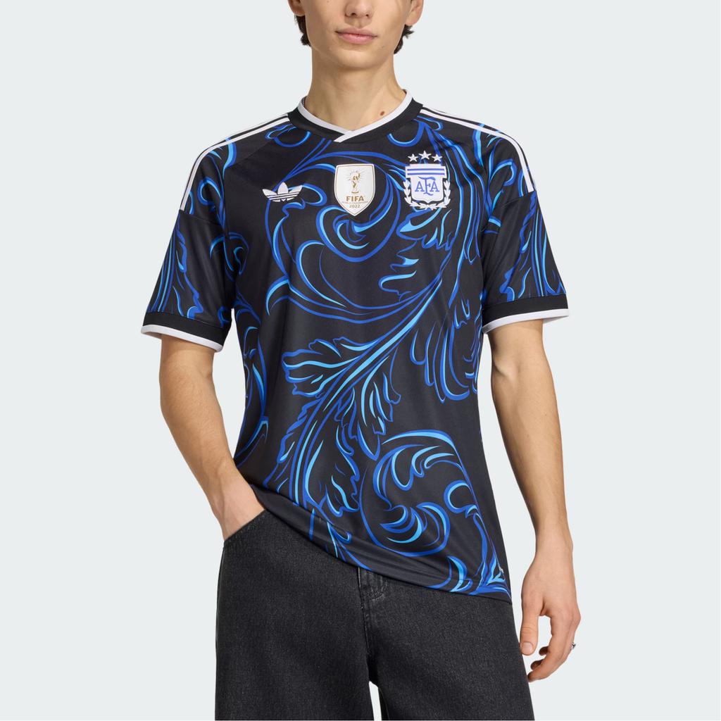 adidas Argentinien 26 Auswärtstrikot Schwarz/Klarblau/Blau-Burst Herren Oberteile JM8395