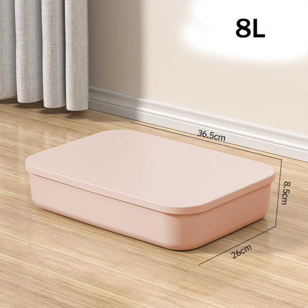 Neue stapelbare Aufbewahrungsbox mit Deckel, Kunststoff, Praktische Tisch-Organizer-Box, Solider Behälter für Zuhause, Schlafzimmer