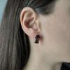 Silver Earrings with Natural Garnet 4.9ct (2181910)