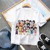 Plus Size Demon Slayer Anime Printed Men and Women Tshirt Casual Parent Child Top Fashion Cotton Summer Y2K Street Harajuku