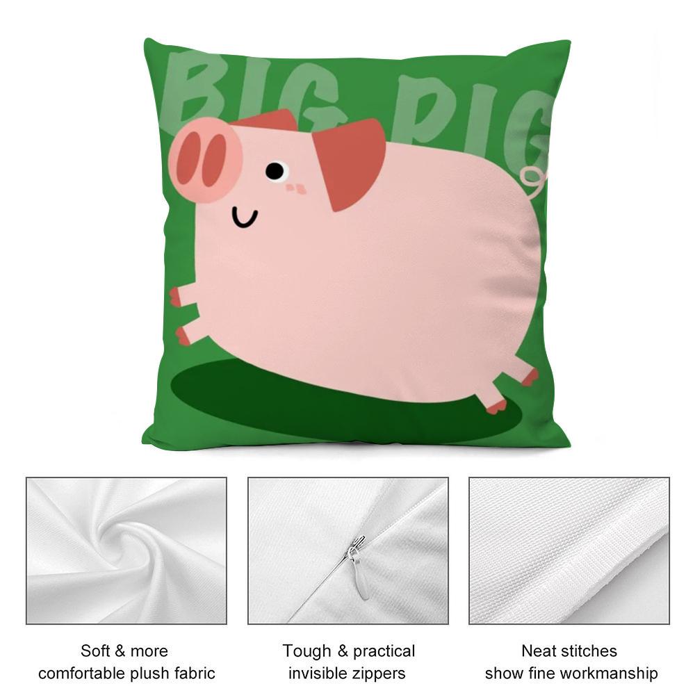 Kawaii Cat Animals Cushion Cover Soft Plush Fabric DoubleSided Printed Cushion Covers for All Seasons Modern HomeDecor Gift