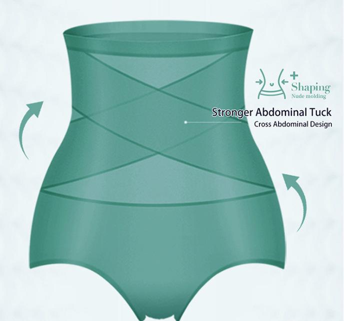 

Жіночі коригуючі штани з високою талією - Дихаюча білизна з льодяного шовку для контролю живота та підняття сідниць M