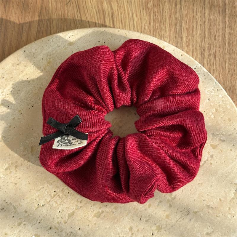 Red Plaid & Polka Dot Hair Accessories Set Festive Aesthetic Style for Women Holiday Party Gift
