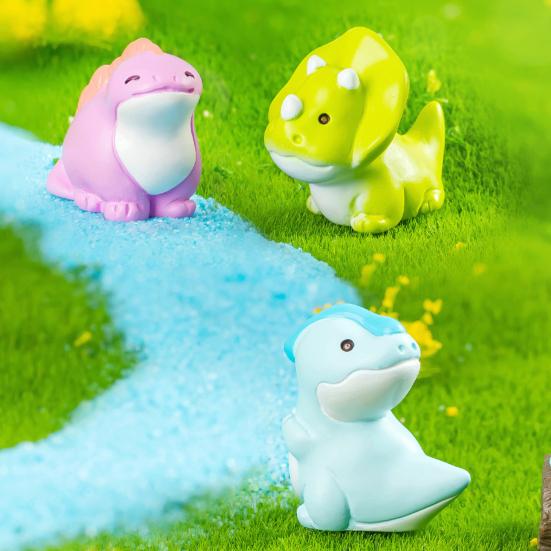 Micro Landscape Ornament Mini Dinosaur Resin Figurines Forest Theme Miniature Decor