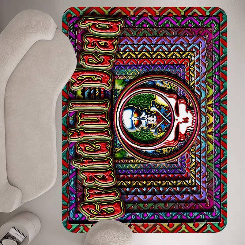 

G-Grateful D-Dead Band Floor Mat INS Style Soft Bedroom Floor House Laundry Room Mat Anti-skid Household Carpets 40x60cm