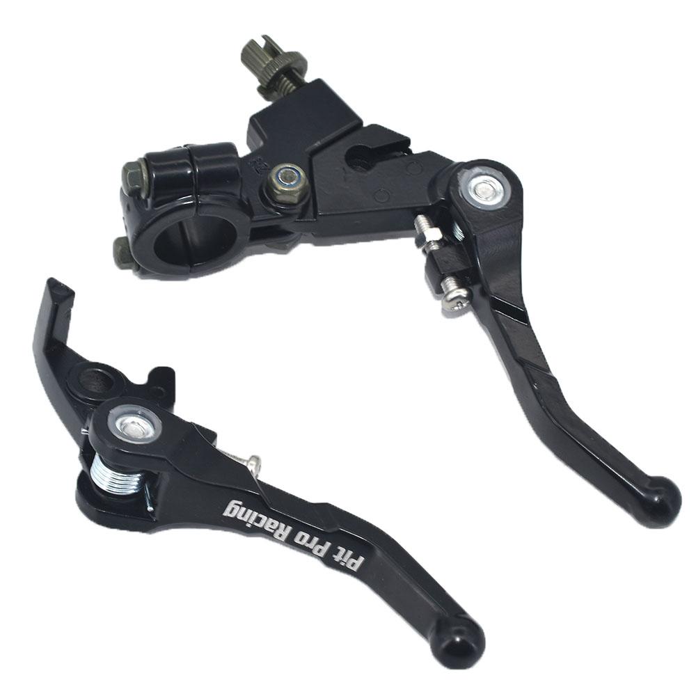 Folding Clutch Brake Lever Set For CRF KLX Pit Pro Xmotos BSE KAYO Pit Dirt Motorcycle Dirt Pit Bike
