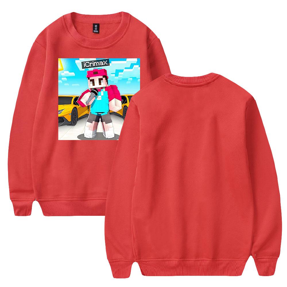 Icrimax Round Neck Sweater Men/Women Kawaii Hoodie Streetwear Sweatshirts Fashion Tops Casual Teenager Cloth