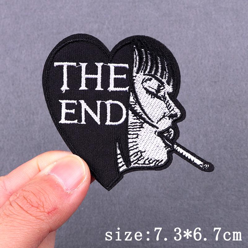 Hip Hop Punk Patch Iron On Patches For Clothing Thermoadhesive Patches On Clothes Skull Animal Embroidery Patch For Clothes
