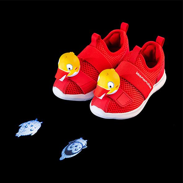 Kkomamsu sneakers LED beam-SN1KIDSRED