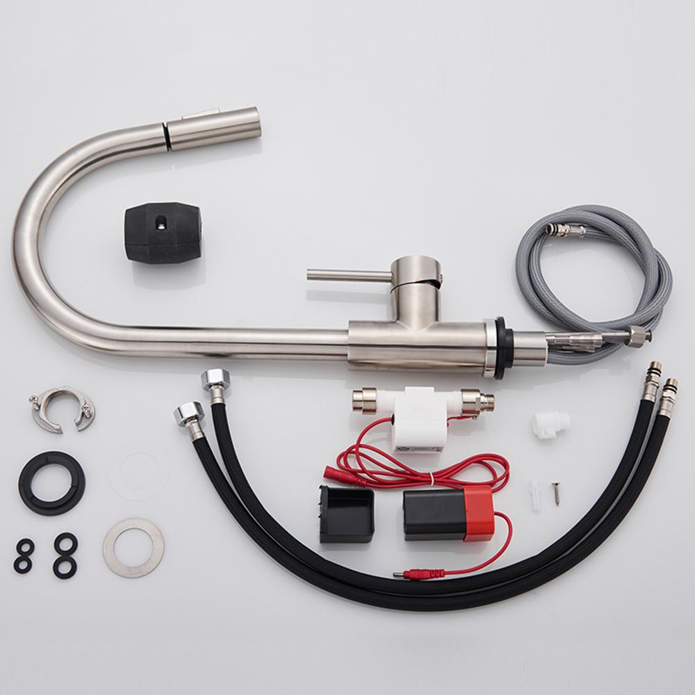 Pull Out Sensor Black Kitchen Faucet Sensitive Touch Control Faucet Mixer for Kitchen Touch Sensor Kitchen Mixer Tap