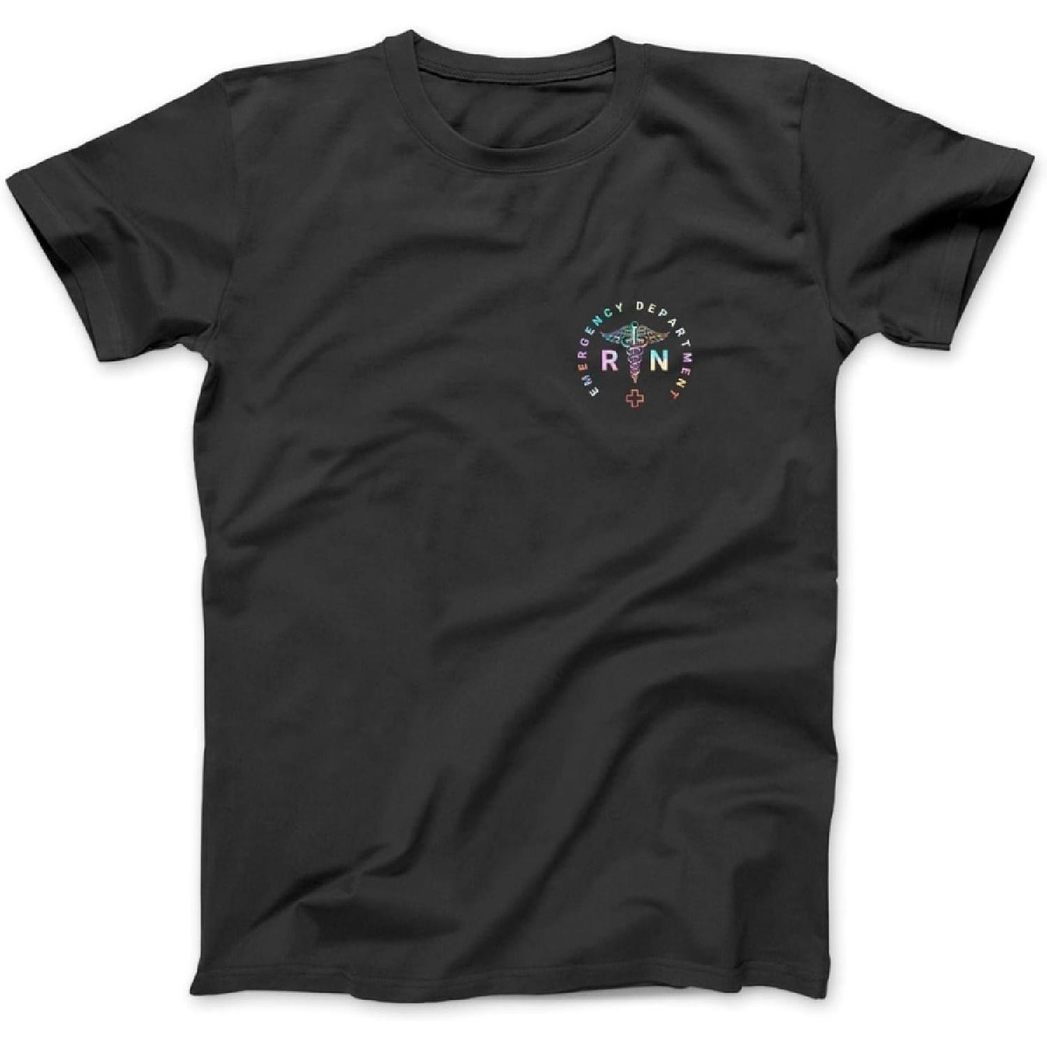 Tie Dye Emergency Department RN Sweatshirt, Registered Nurse Long Sleeve T-Shirt Sweatshirt Hoodie Tanktop for Men Women Kids Black XXXXXL разноцветный