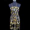 Shimmering Sequin Body Chain Women Long Tassel Strap Dress Accessory Festival Party Fashion Jewelry