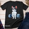 French Bulldog Weightlifting Funny Deadlift Men Fitness Gym Unisex T-shirt