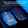 Leather Key Holder for BMW 7 Series 5 Series 530L 6GT X3 Smart Key Fob Case with LCD Screen Protection