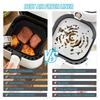 Air Fryer Silicone Basket Square Air Fryer Baking Pan Kitchen Cookware Non-stick Baking Tray for Cooking Grilling Roasting