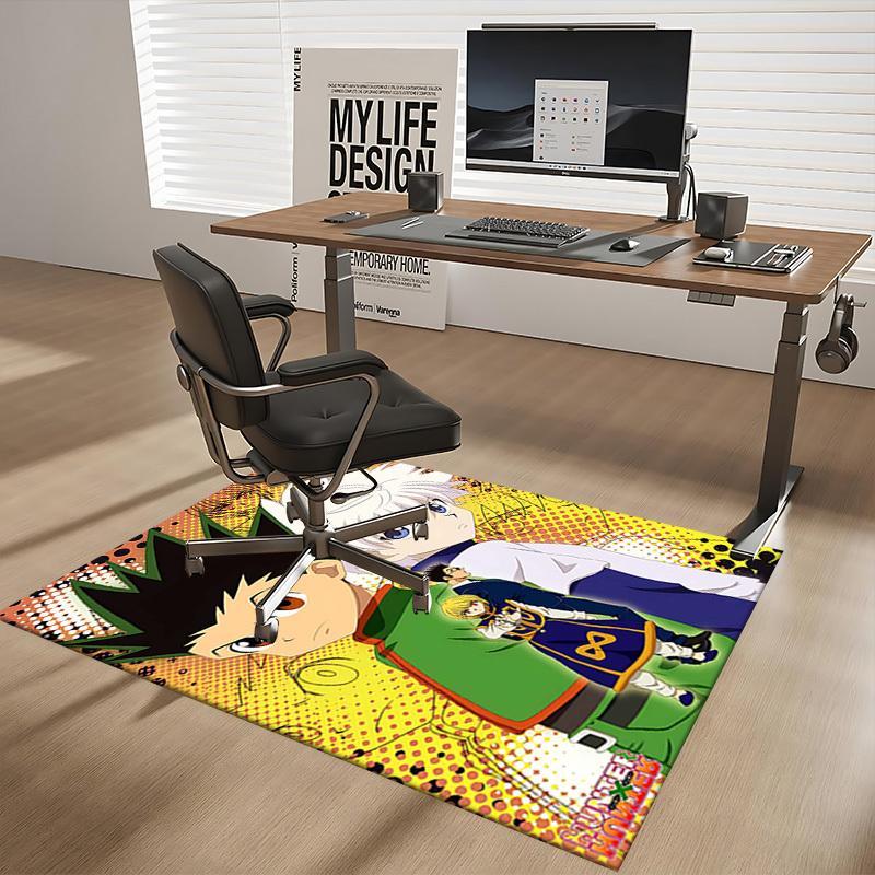 1pc Hunter x Hunter Gon Freecss Chair Mat, Anime Cartoon Design Office Desk Pad, Non-Slip Carpet for Home Decor, Gaming Room, Seasonal Gift.I013