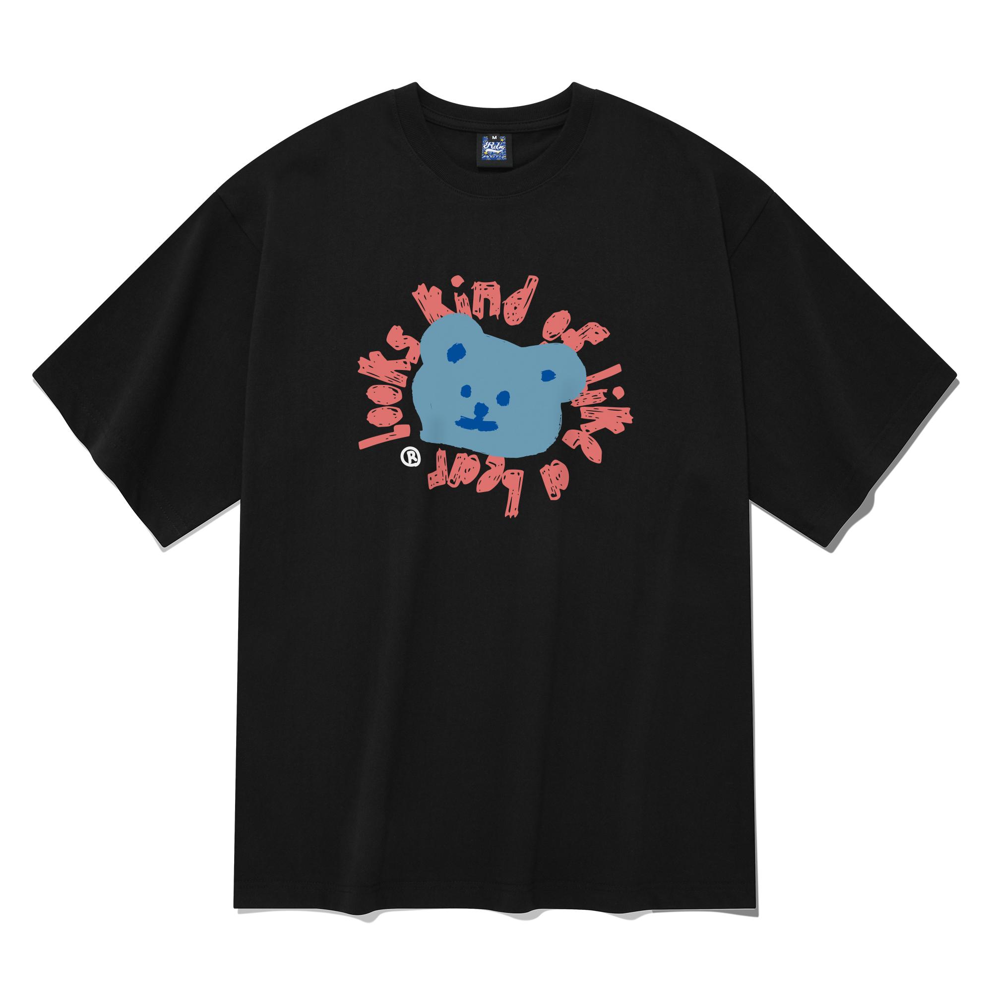 Radineo Like A Bear Short Sleeve T-Shirt Black S