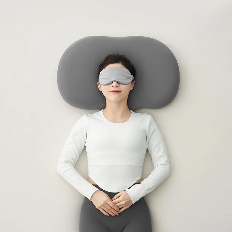 

Macaron Jelly Pillow Single Memory Pillow Home Comfort Rebound Cervical Spine Pillow Core 65x40x10cm 1pcs темно-сірий