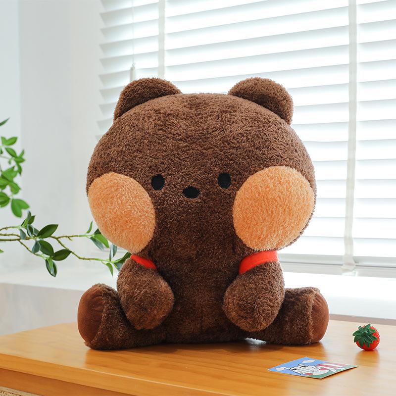 

Bear And Brown Salli Chicken Plush Doll Animal Design Childrens Doll Cartoon Brown Bear,30cm