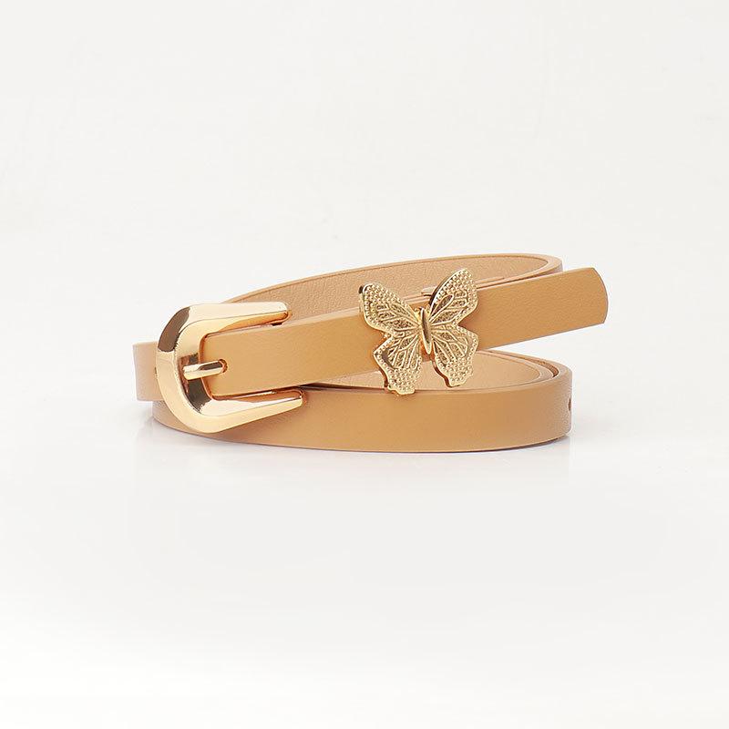 New Sweet Girl Style Belt Women's Fashion Belt Women's Cute Style Butterfly Decorative Versatile Dress Belt