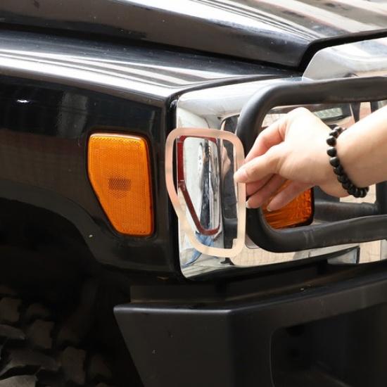 Cornice decorativa freccia laterale argento Per Hummer H3 2005-2009