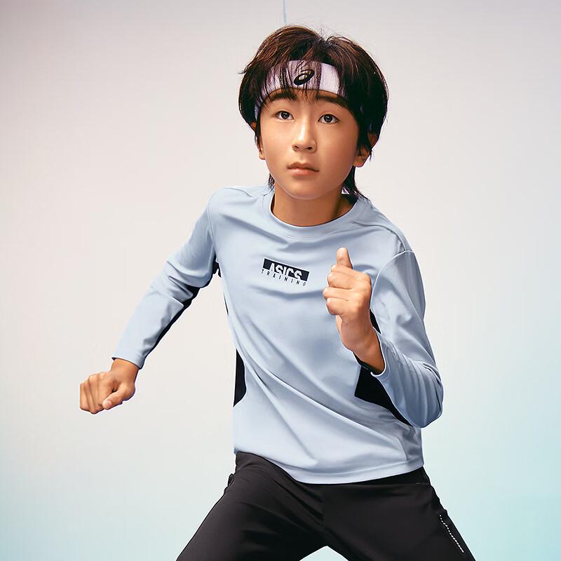 ASICS Kids' Long Sleeve Anti-Bacterial Moisture-Wicking Performance T-Shirt