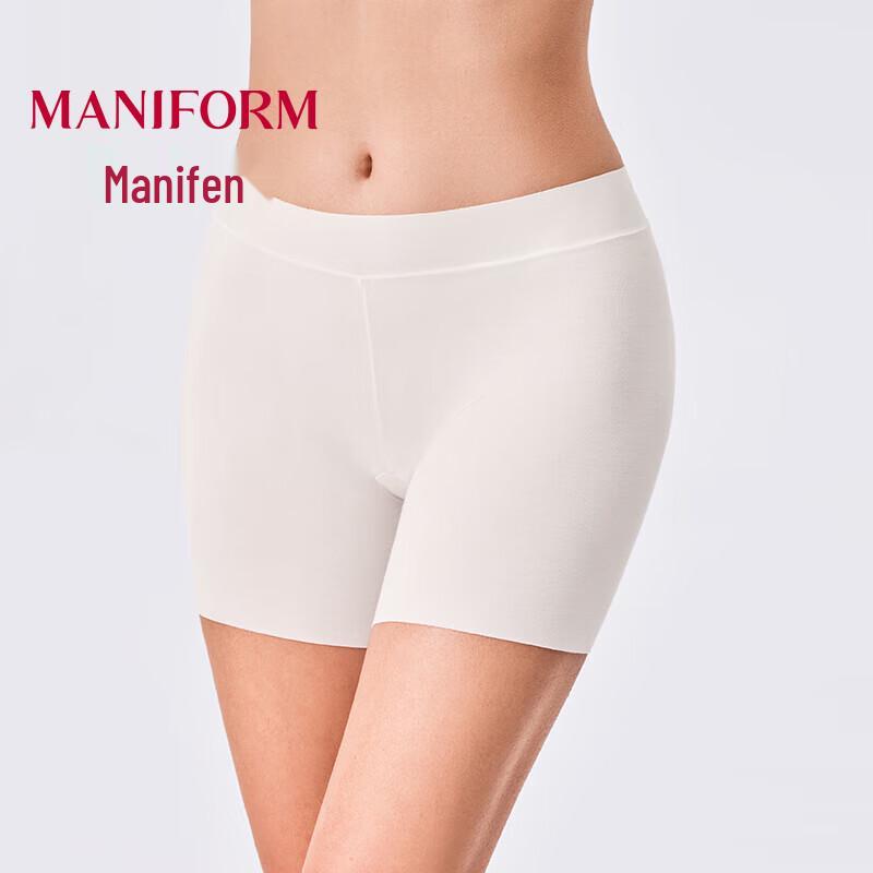 Maniform Women's Seamless Mid-Rise Lace Anti-Chafing Shorts