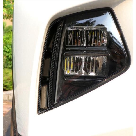 For Hyundai Tucson 2022-2023 Carbon Fiber Front Fog Light Lamp Frame Trim 2PCS