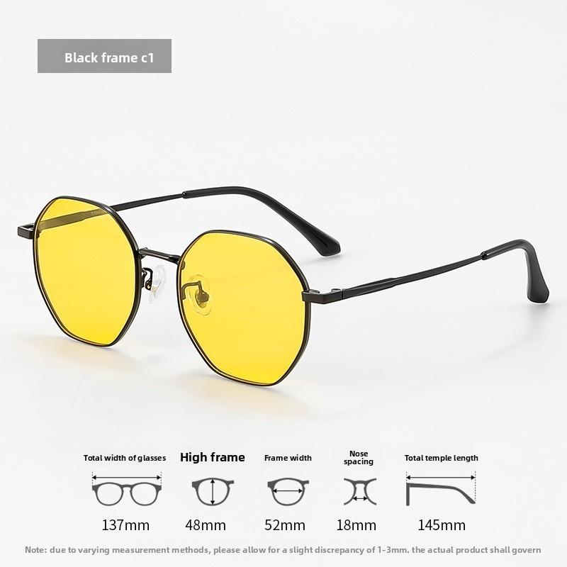 

Night Driving Glasses With Yellow Pc Lenses For Men Business Commuting чёрный