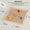 Wooden 99 Multiplication Board Montessori Arithmetic Toys Multiplication Table Math Learning Counting Teaching Aids For Kids