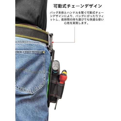 TBQZ Rotating Quickdraw Tool Bag for Electric Screwdrivers, Driver Waist Bag, Nail Pouch, 3-Tier Design, Ultra-Lightweight, Waterproof, Durable, Remov