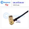 SMA Right Angle RF Cable RG174: Male to Female Connector