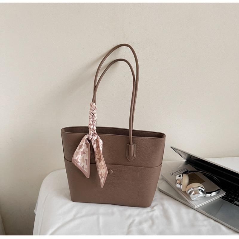 Large Capacity Tote Bag Women's New Retro Casual Handbag Versatile Fashion Commuter Shoulder Bag