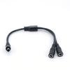 18awg 7A 30CM DC 12V 24V 1 Male To 2 Female 2 Way Splitter Connector DC Power Supply Adapter Extension Cable 5.5x2.1mm