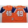 Denver Broncos Retro 84 Hall Of Fame Camiseta de Rugby para Hombre y Mujer Mezcla de Algodón Ropa Deportiva para Aficionados