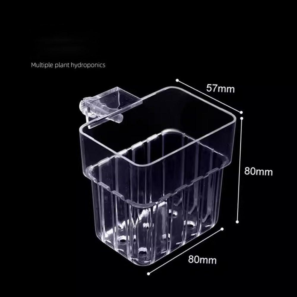 

Planted Tank Hanging Aquarium Plant Holder Hydroponic Fish Tank Plant Cup for Fish Tank прозрачный