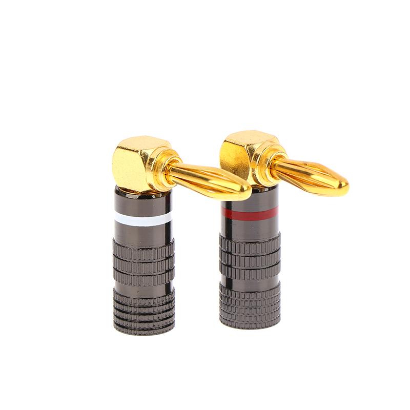 1Pcs Banana Plug Connector 4Mm Audio Video Speaker Adapter Banana Connectors Gold-Plated Banana Jack No Welding