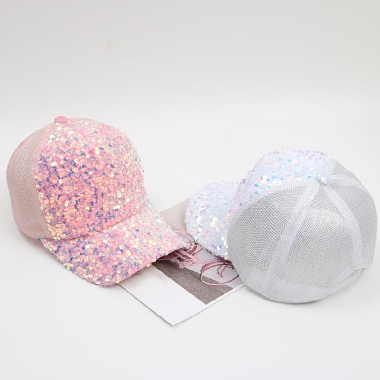 Outdoor Mesh Hat Adult Full Sequins Baseball Caps for Teen Travel Camping