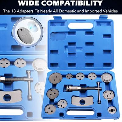 Car Piston Compressor Tool Kit Set Heavy Duty Disc Brake Piston Caliper Compressor Rewind Tool for Brake Pad Replacement Reset