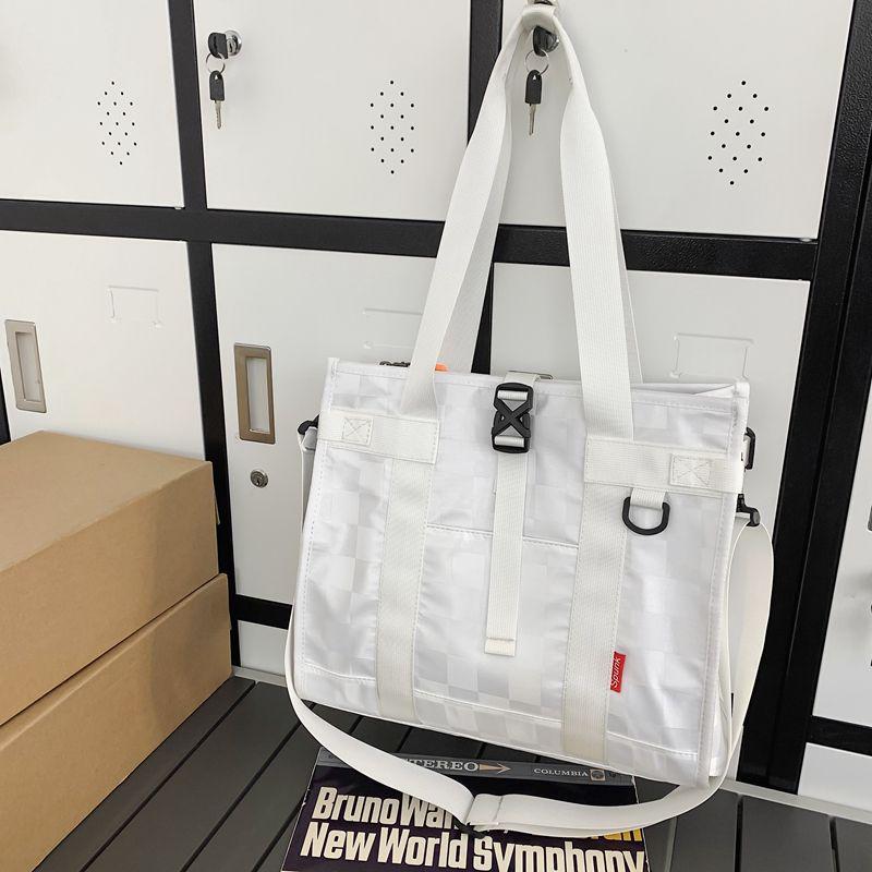 Men's Large Capacity Casual Crossbody & Shoulder Bag - Trendy Unisex Tote for Class and Commute