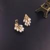 Baroque Imitation Pearl Earrings for Women Without Piercing Vintage Clip Earrings