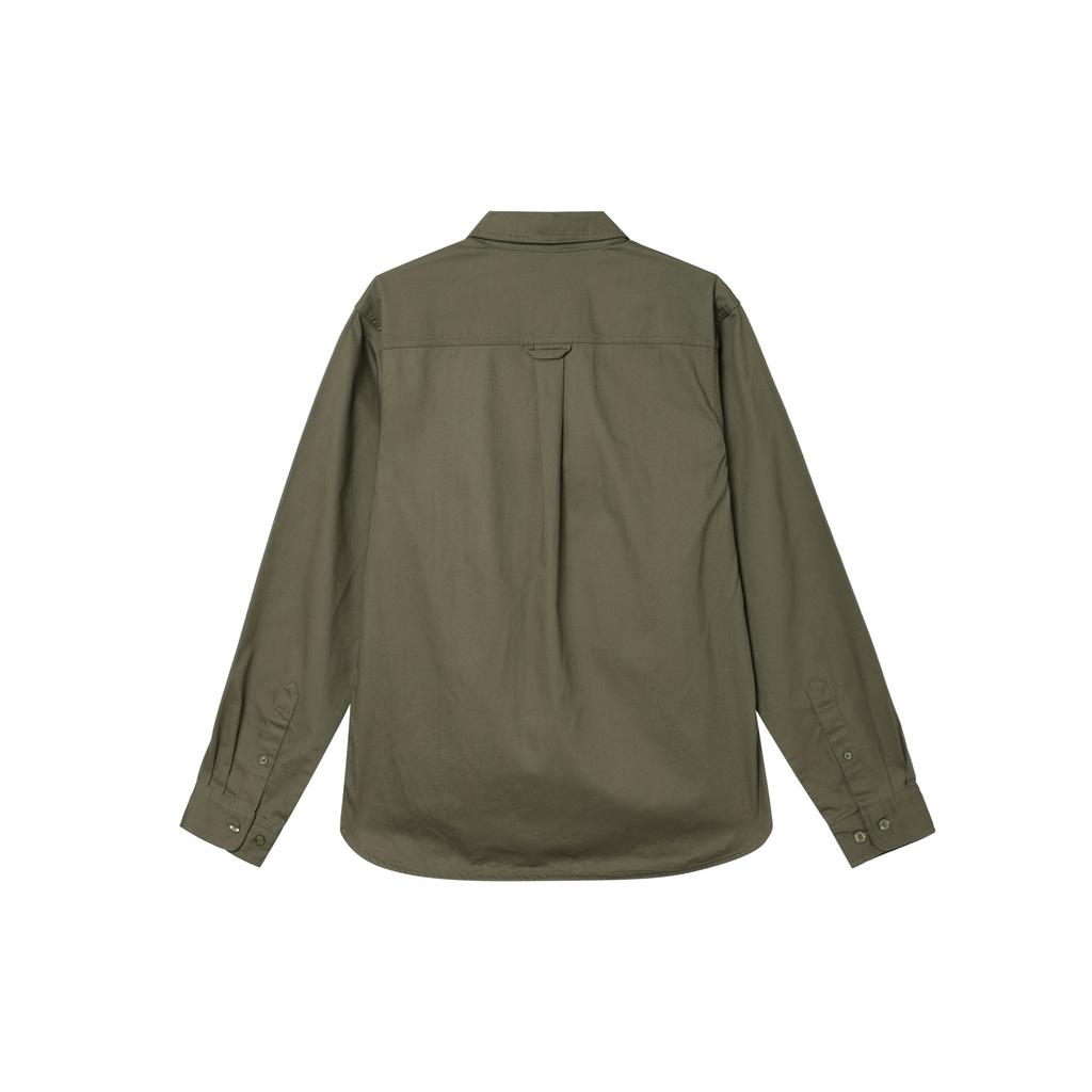 Nike SB Einfarbiges Logo Besticktes Langarmshirt Unisex Oberteile Olivgrün DQ6288-222