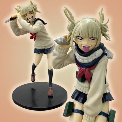17cm Mano Herojų Akademija Anime Veikėjo Periferija Himiko Toga Mielas Uniformos Kovos Versijos Figūrėlė Darbalaukio Papuošalas Modelis Žaislas Dovana